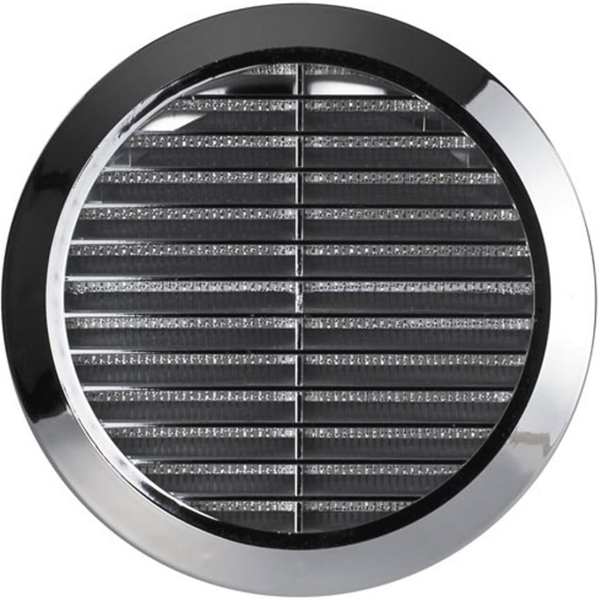 Rond Ventilatierooster met Muggennet en Kunststof Afwerking