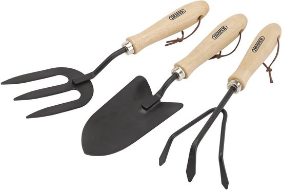 Koolstofstaal handtroffel met hardhouten handvat - Perfect voor tuinieren — afbeelding 4