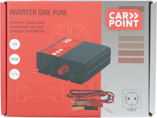 Zuivere Sinus Omvormer 12V naar 230V - 300W