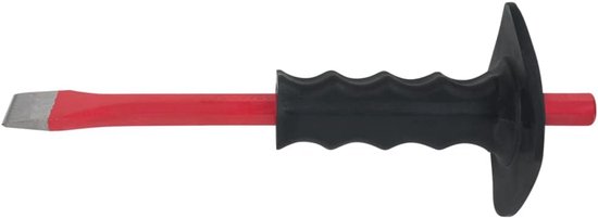 Platte beitel met handbescherming, 250 mm, 8-kant | bol