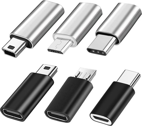 USB C Adapters Set - Compatibel met Micro USB en Mini USB, Perfect voor ...