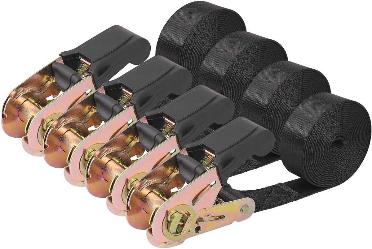 Zware Ratelbanden 2,4 m x 25 mm - Eindeloze Cargo Riemen voor Motorfietsen, Aanhangwagens en Kajaks
