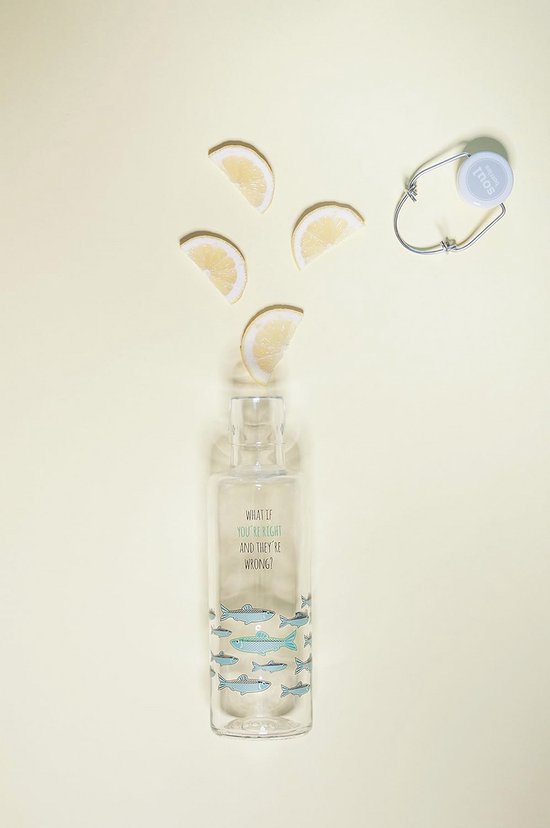 Soulbottles Glastrinkflasche Füllmenge 0,6 Liter