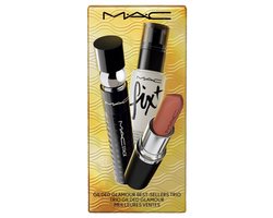 MAC Holiday Collection Gilded Glamour Best-Sellers Trio Gesicht Make-up Set MASCARA , LIPSTICK, Setting Spray 30 ml