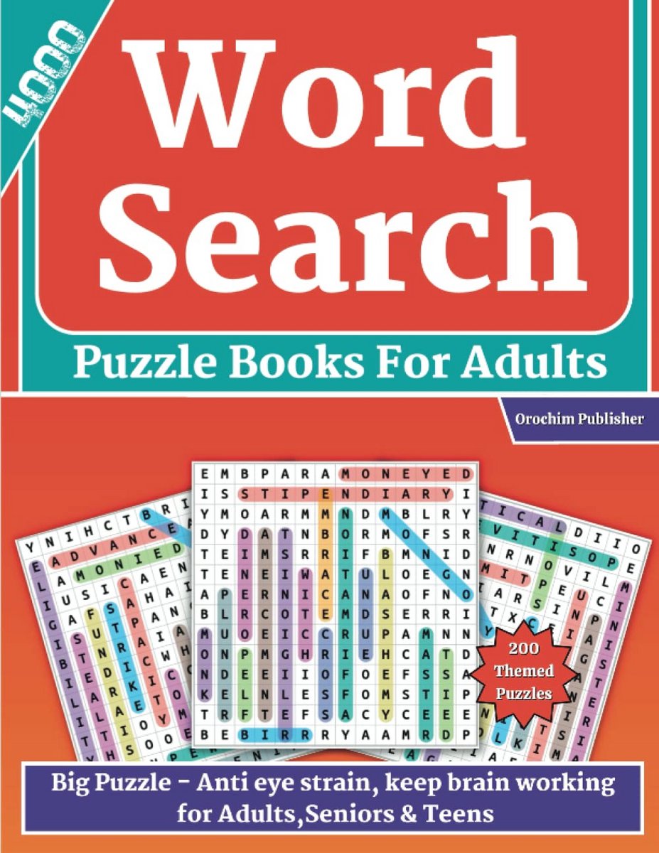 4000 Woordzoekboeken voor Volwassenen - 200 Thematische Puzzels voor Vermakelijk en Uitdagend Plezier