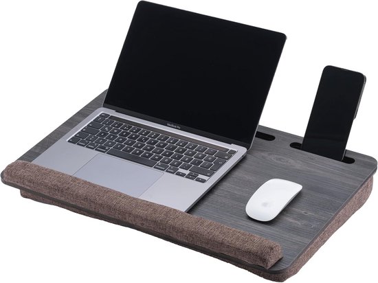 Laptopbureau - Draagbaar Schootbureau Met Kussenkussen Geschikt Voor Laptops Tot 15 6