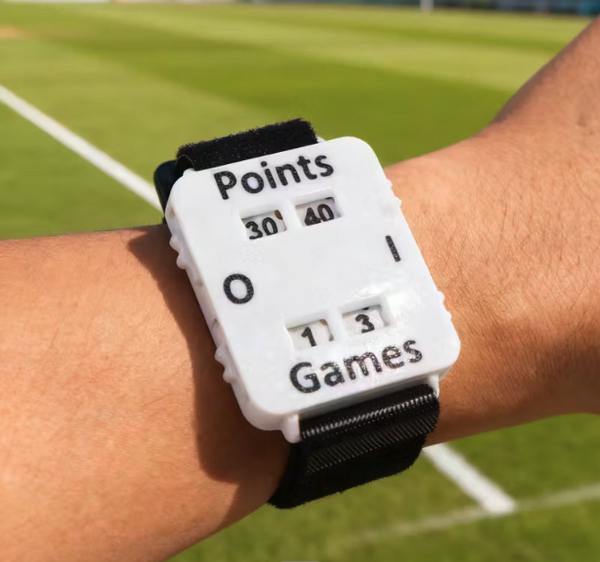 Auxo - score horloge - tennis - padel - wit