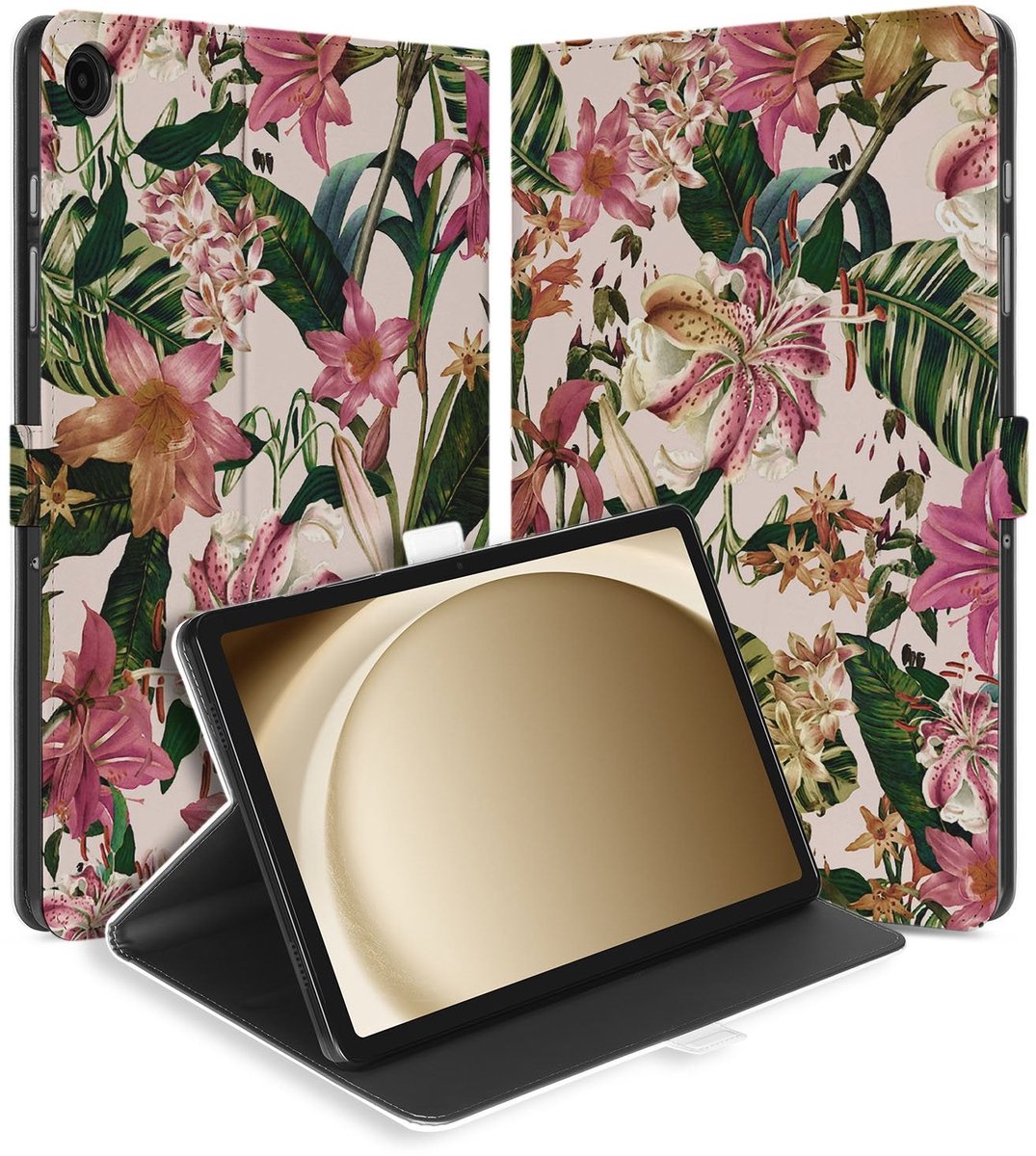 Flowers Tablet Hoesje met Standaard Samsung Galaxy Tab A11 Plus
