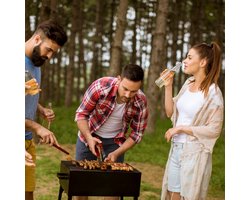 2 stuks gietijzeren grillrooster geëmailleerd vervangingsrooster grillaccessoires grillroosterset voor BBQ houtskoolgrill gasgrill merkgrillrooster 42x28cm