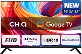 CHiQ L32FM10V - Smart TV 32 Inch - Full HD - Metalen Randloos - Google Assistant - Dolby Audio - HDMI - 2025 Nieuw