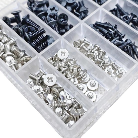 Assortiment de Vis MéTriques 1120 PièCes M3--M5-M6, Kit de Boulons et