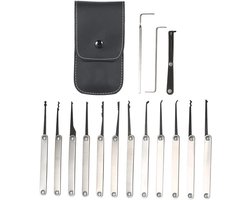 Lock Picking Set - 15 Delige RVS Gereedschapset voor Slotenmaker Opleiding