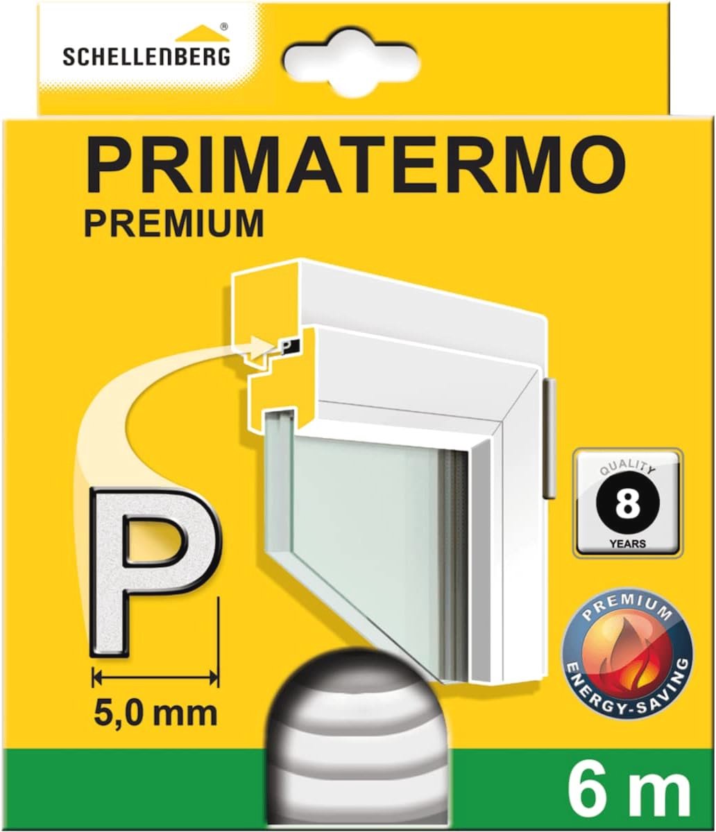 Zelfklevende Afdichtingstape voor Ramen en Deuren - 9x5mm, 6m (2 Rollen)