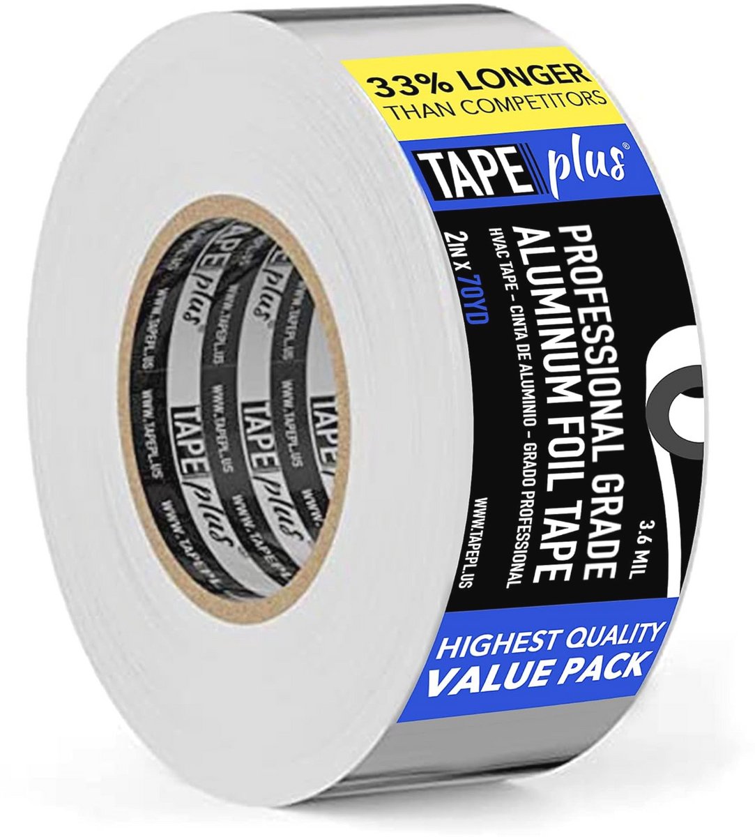 Aluminium Isolatietape 5 cm x 64 m - Zelfklevend, Hoge Temperatuur, Perfect voor Ventilatie en Airconditioning