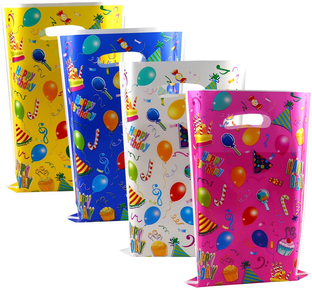 IMPERATORIS® Uitdeelzakjes met Strip/Stickers - Koekzakjes/Snoepzak/Geschenkzakjes - 60 stuks