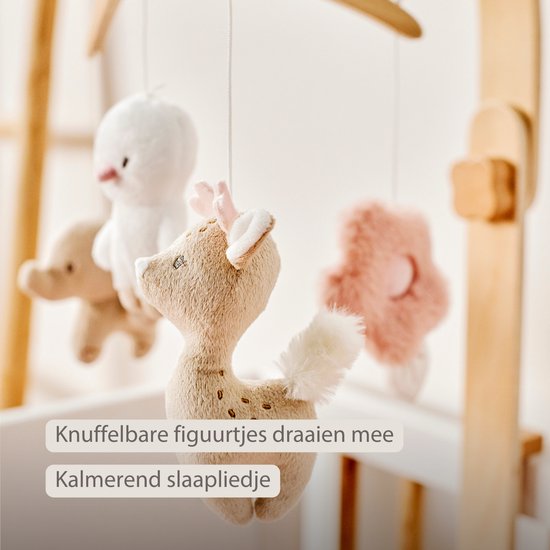 Nattou FanFan Muziekmobiel Baby - Houten Boxmobiel - Baby Cadeau van Nattou — afbeelding 2