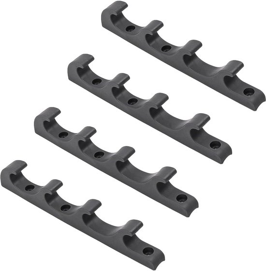 Foto: 2 pair fishing rod storage rack holder sturdy hold 8 fishing rods holds spinning reels