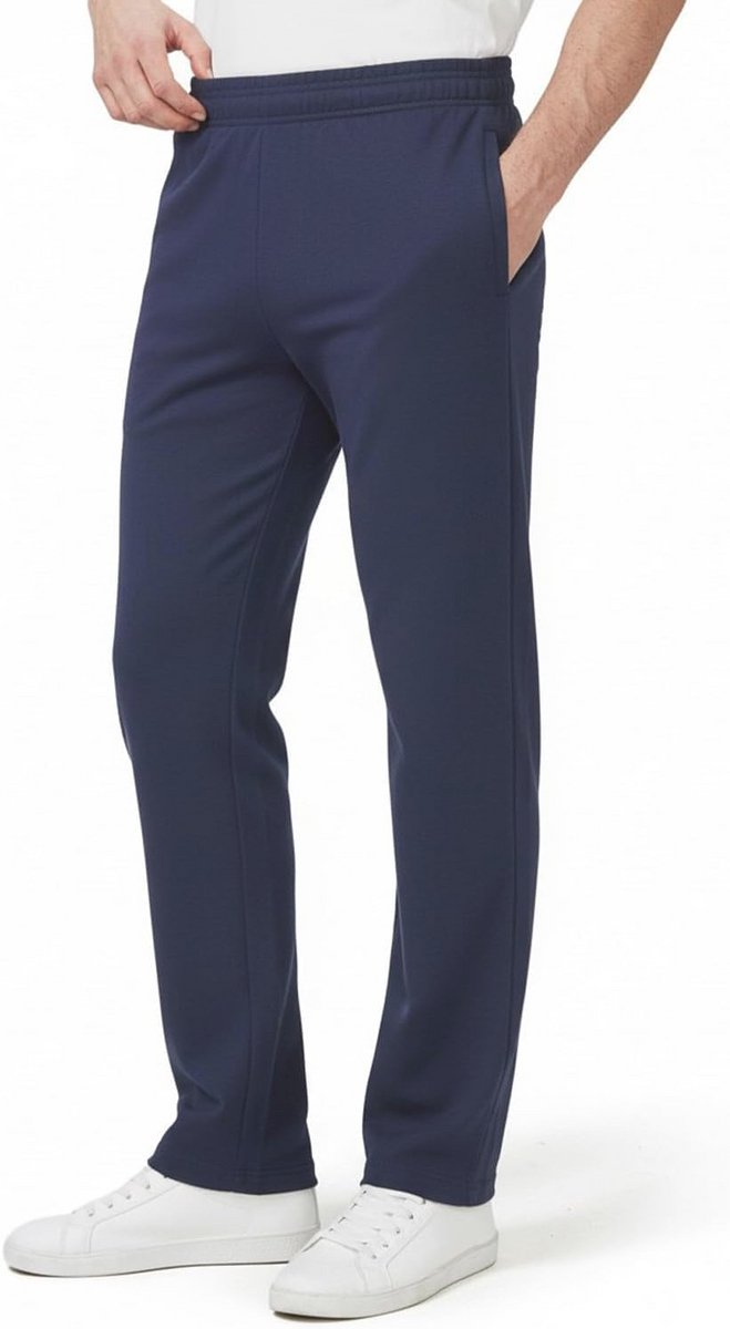 Extra lange heren joggingbroek met brede pijpen en comfortabele fit