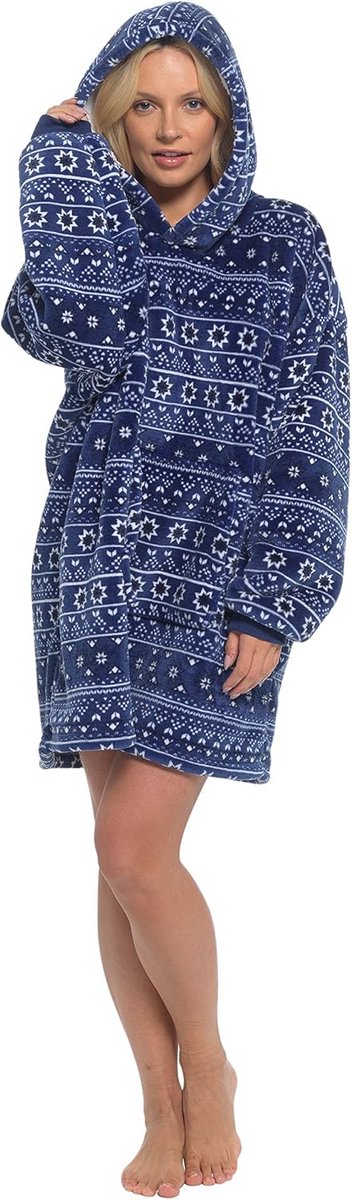 Ultrasofte Fleece Hoodie Deken voor Volwassenen en Kinderen - Comfortabele Poncho voor Koudere Dagen