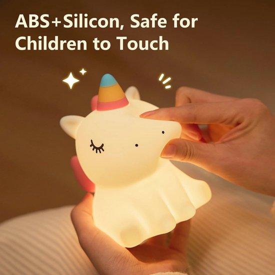 Schattig eenhoorn nachtlampje voor kinderen met 3 lichtmodi en timer — afbeelding 4