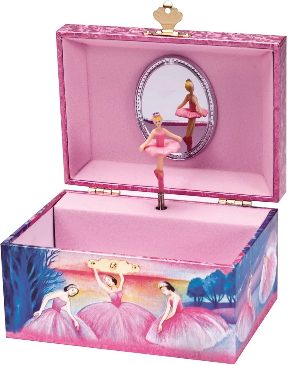 Iriserende Ballerina Sieradendoos - Roze