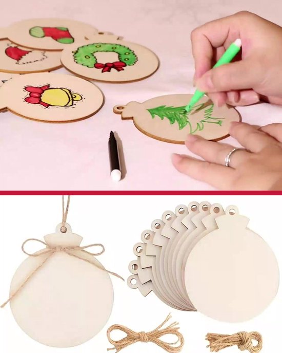 Formes En Bois à Peindre Pour Une Déco Sapin De Noël Nature - Décorez-moi | Blog