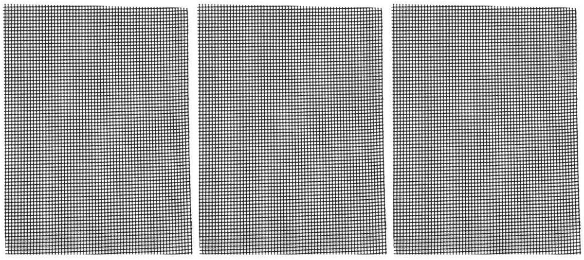 BBQ Mesh Mat - 3pcs Non-stick Grill Liner - BBQ Grill Accessoires - Grilling Tools (36*42cm)