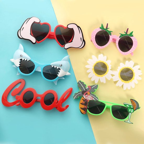 Grappige Feestzonnebrillen - 9 Paar Hawaïaanse Brillen voor Zomerfeesten en Fotobooths — afbeelding 3
