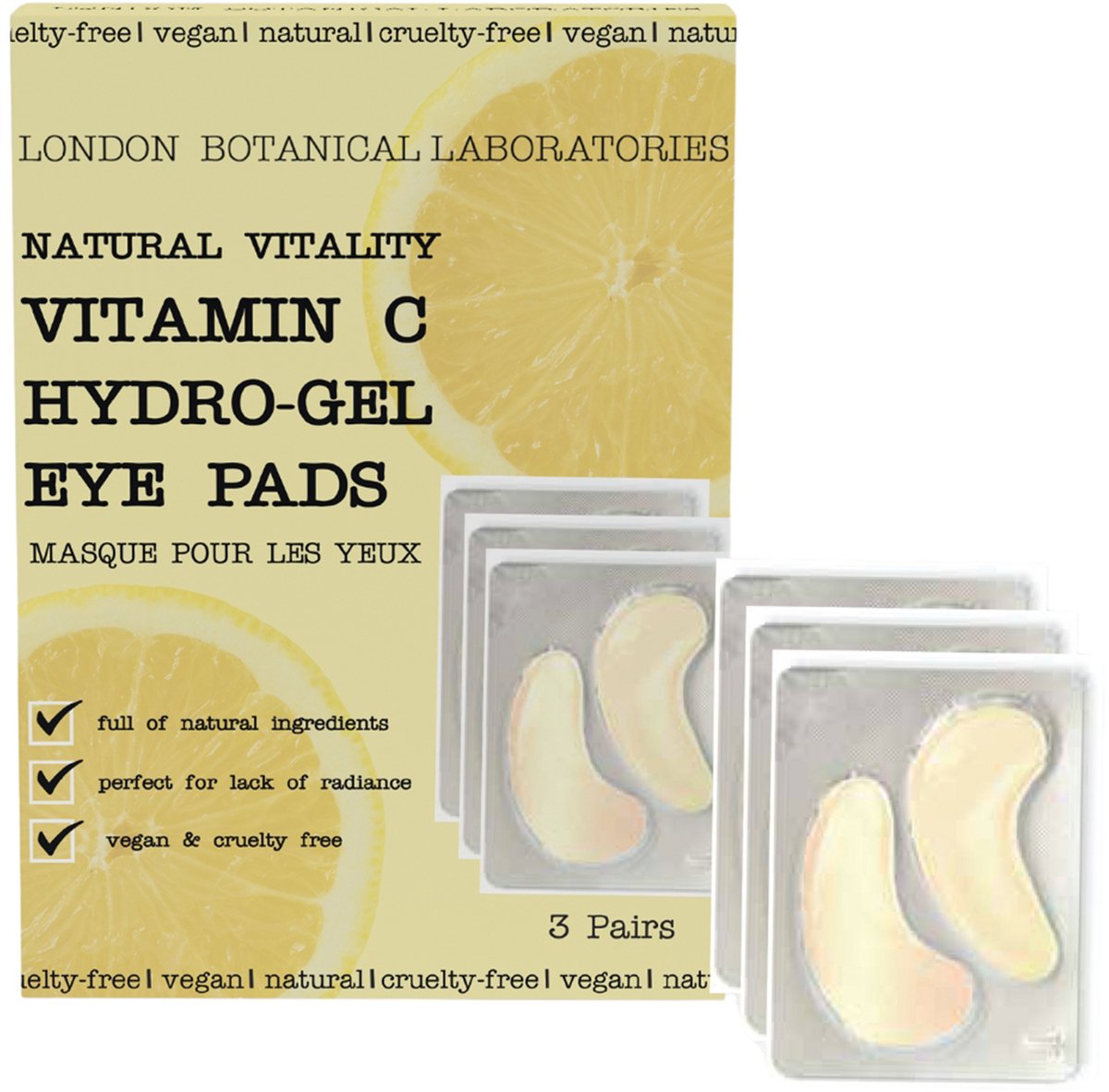 London Botanical Laboratories Vitamine C Hydro-Gel oogkussentjes