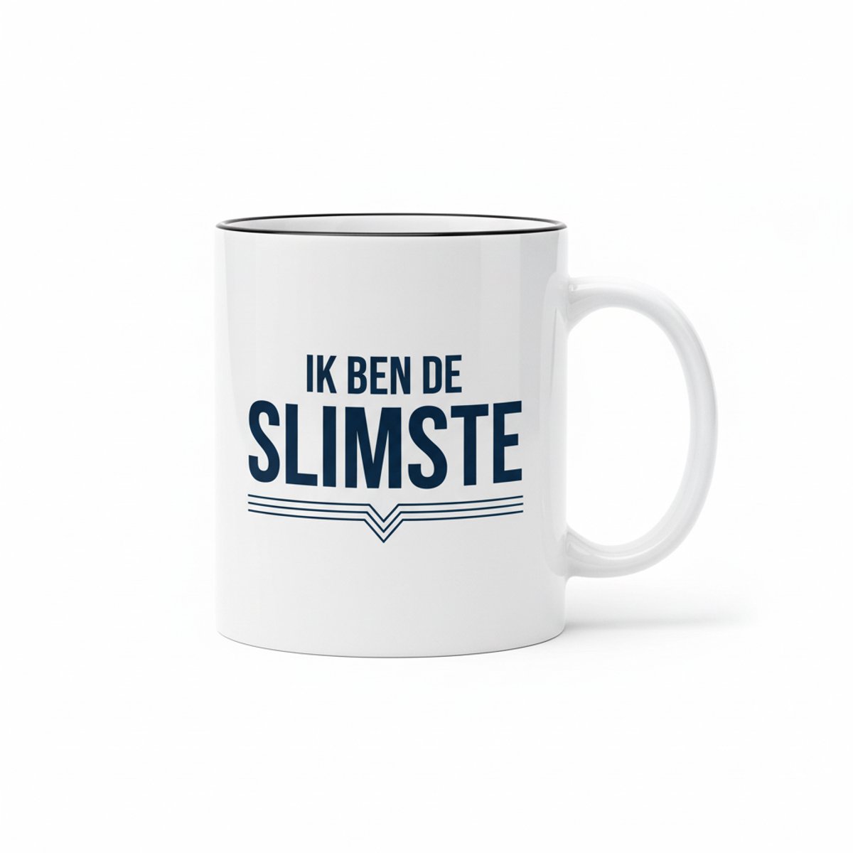 “Ik Ben de Slimste” Mok – Grappige Nederlandse Slimme Tekst Koffiemok 330 ml