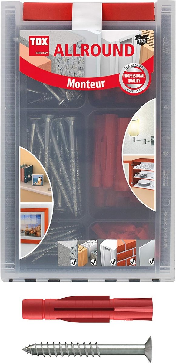 Assortiment Mechanic Allround 132-delige set met multifunctionele pluggen en schroeven