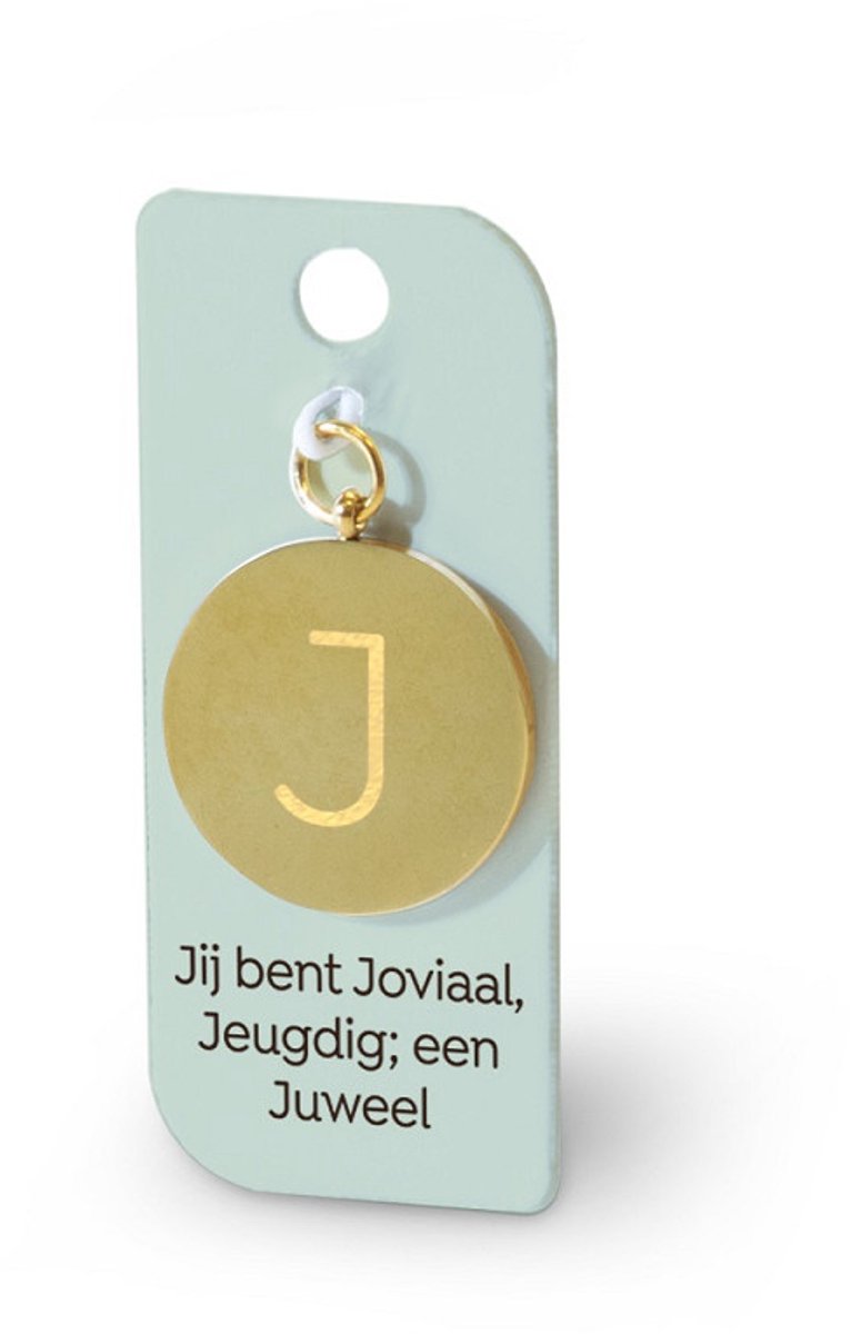 Gouden Charm - J