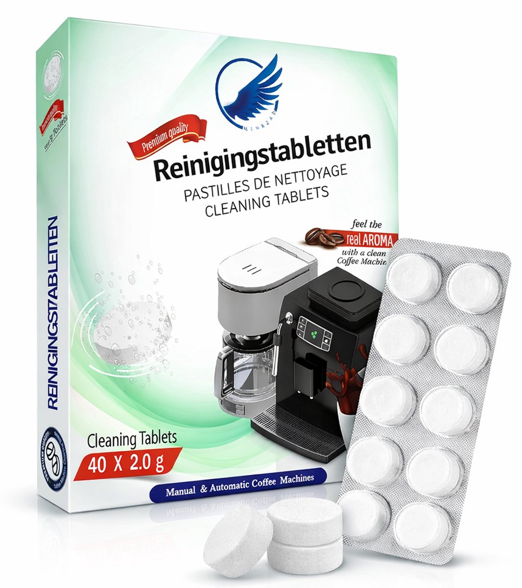 Reinigings tabletten Koffiemachine - Fosfaatvrij - 40 Stuks