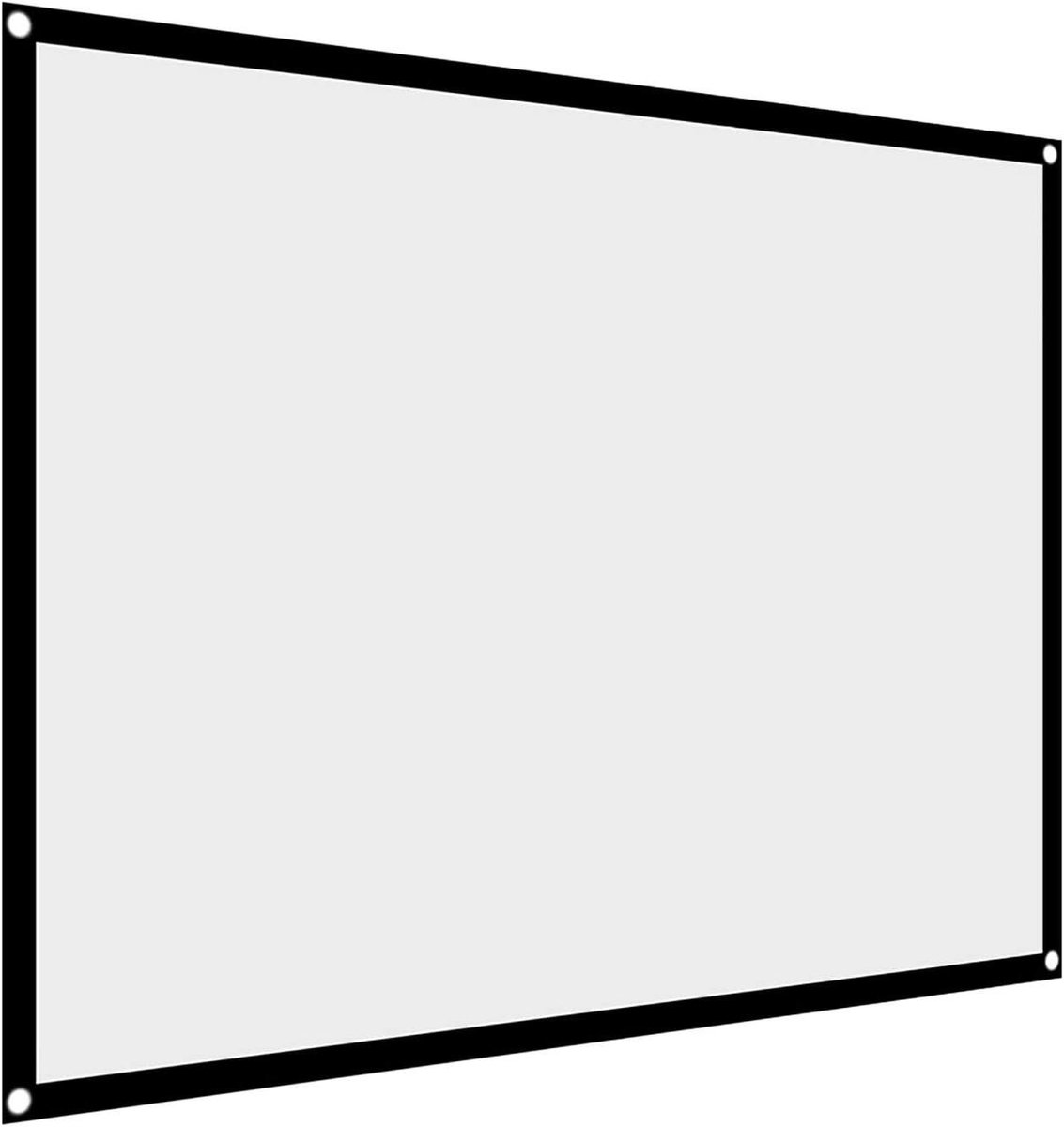 Allecta - Opvouwbaar Projectiescherm 100 inch voor Projector - Draagbaar Non Crease Gordijn - Accessoires voor Projector Scherm - Geschikt voor Desktop en Randapparatuur.