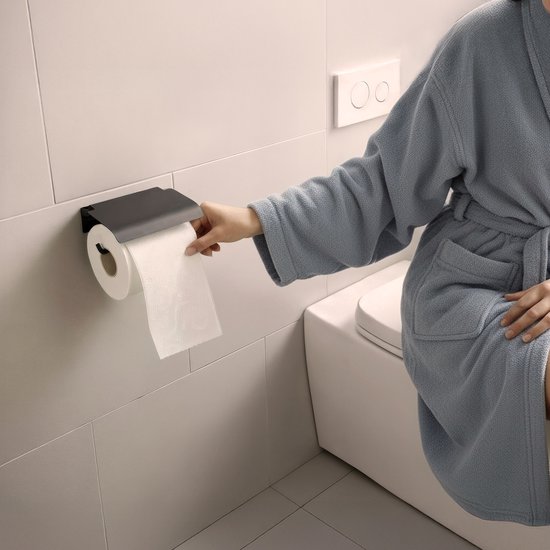 Minismus Toiletpapierhouder, roestvrij staal toiletpapierhouder met