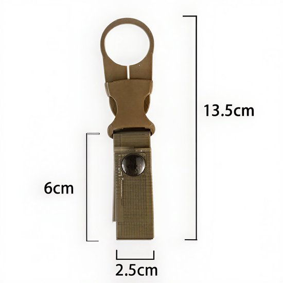 Snel los te maken ophanglus voor buitenactiviteiten en wandelen - Flessenhouder en rugzakclip - Multifunctionele ophanghaak voor kamperen en reizen — afbeelding 4
