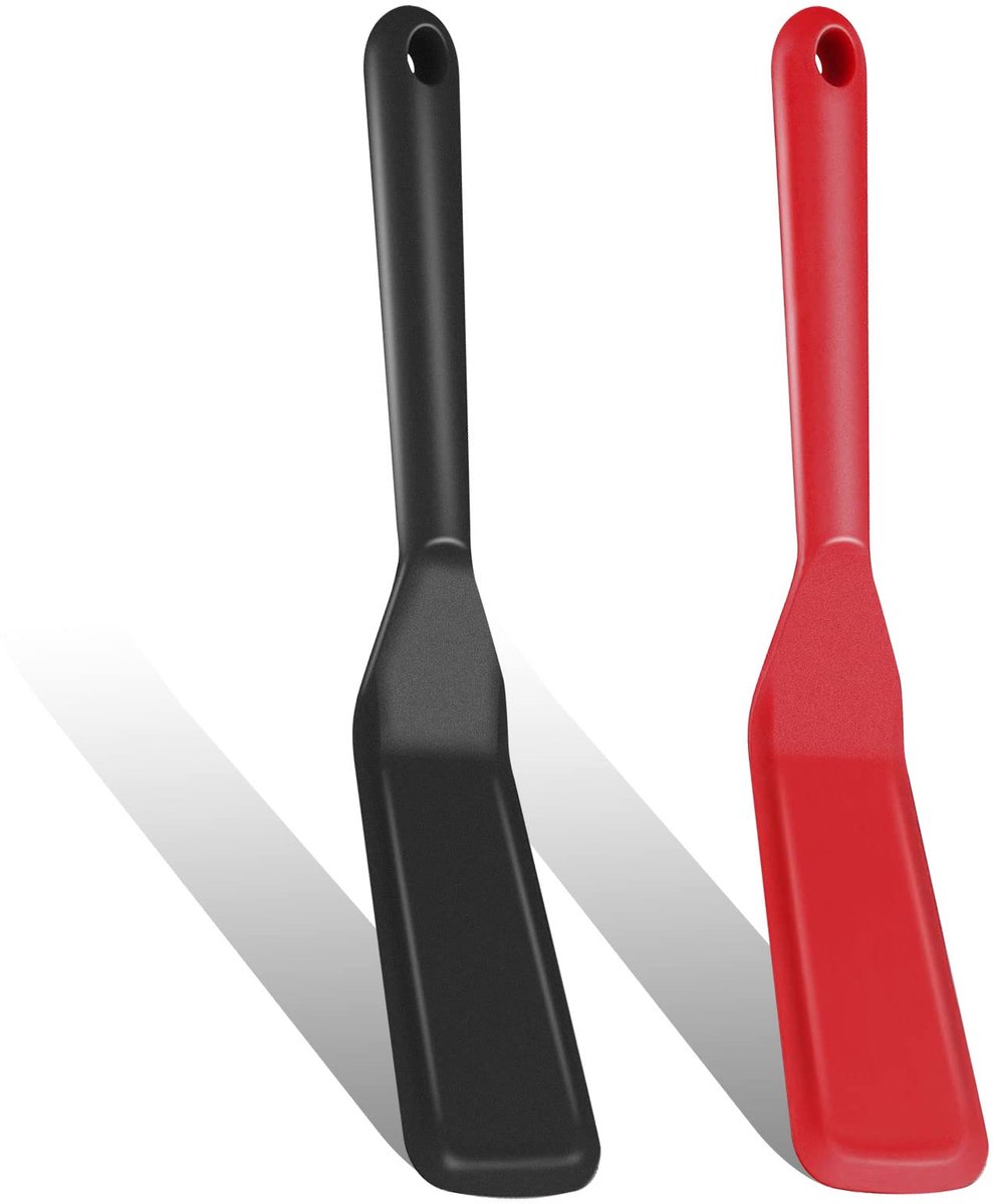 Unyqoos® Set van twee hittebestendige siliconen spatels voor veelzijdig koken