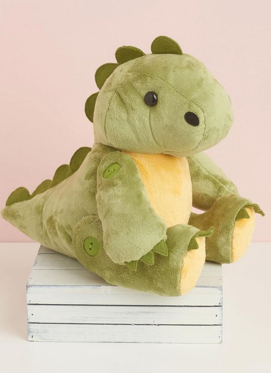 Naaipatroon Knuffelbeestjes - Draak, Dinosaurus, Beer & Konijn - 33 cm — afbeelding 2