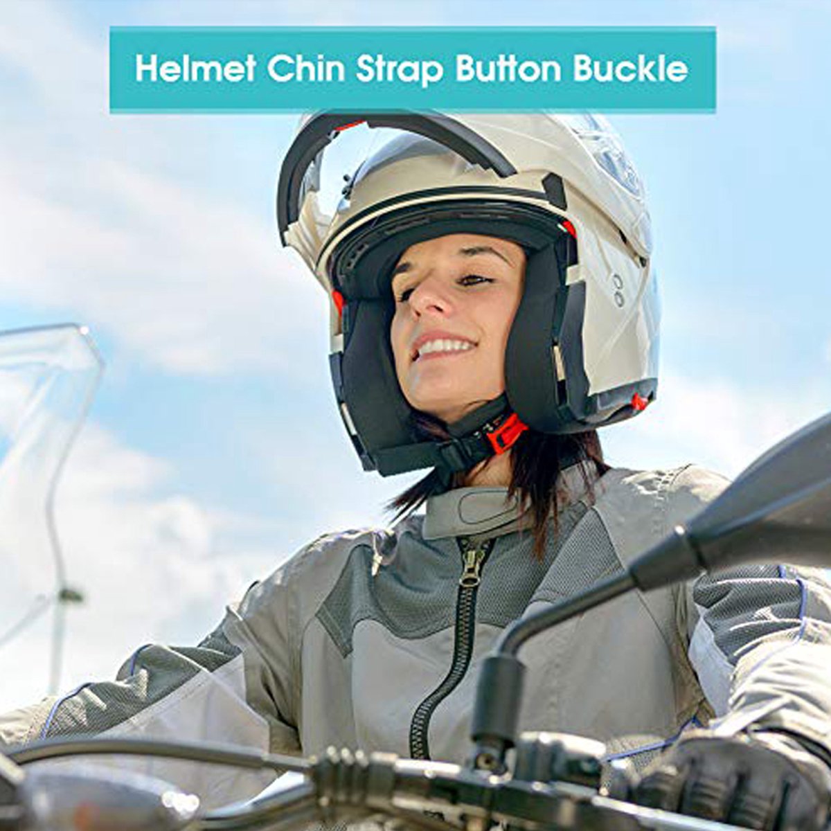 2-stuks Helmgesp -Helm snelsluiting - Motorhelm snelsluiting - Snelsluiting helmgesp - Helm snelsluiting - Motorhelm snelsluiting - Vervangingsonderdeel voor helm - Geschikt voor fietsen, motorfietsen en beschermende helmen - Rood – foto 4