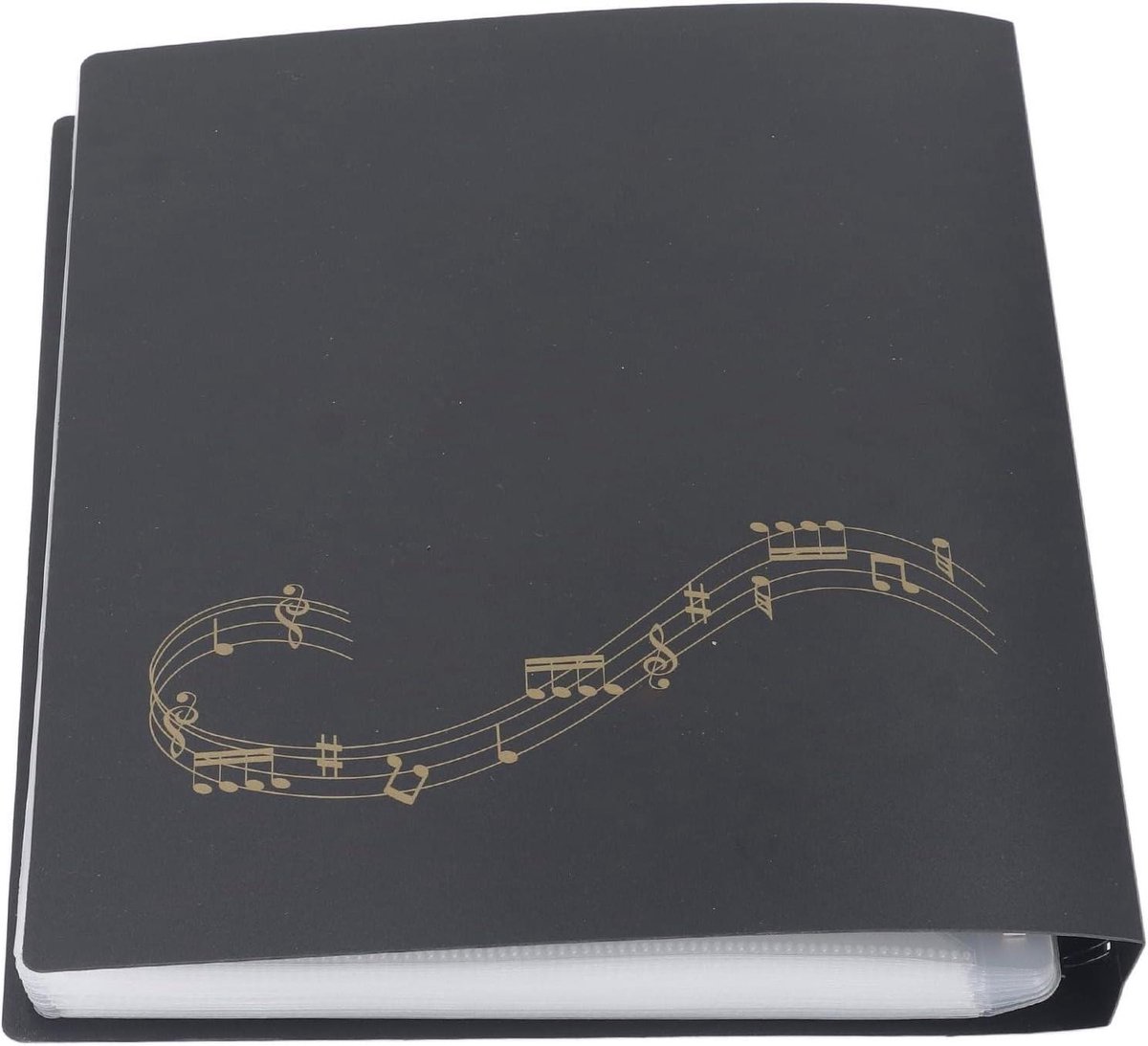 Allecta - Bladmuziekmap voor Musici en Bands - Capaciteit van 60 Pagina's - Dubbel Veerontwerp - Beschrijfbare Documenten - Pianobladmuziekmap - Muziekstandaard Accessoire