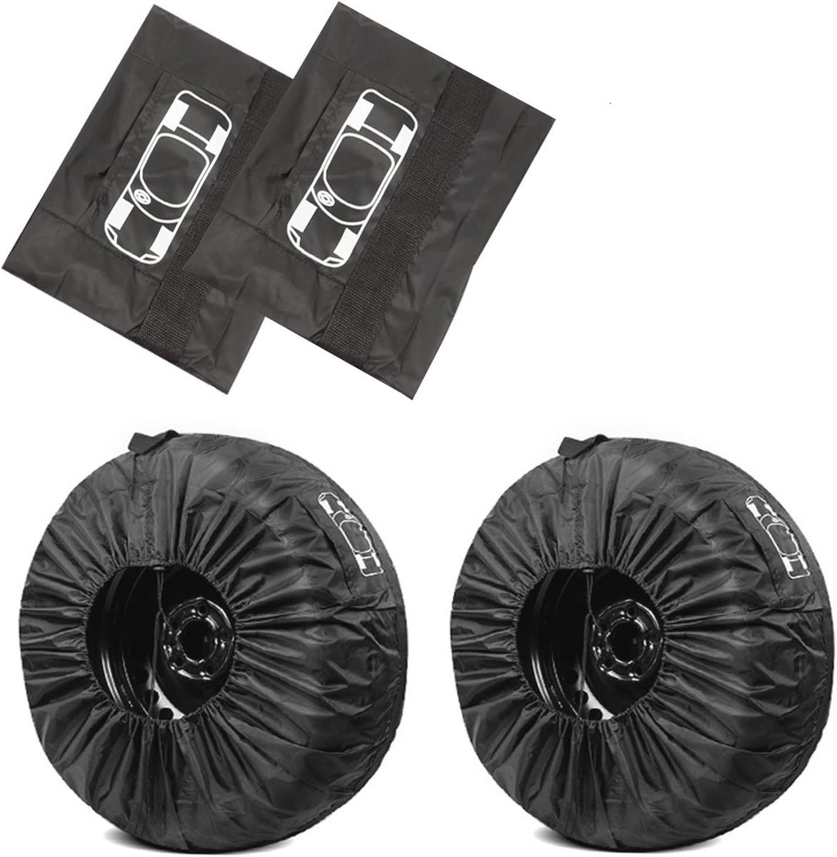 Auto Band Reservebandhoezen 2 Stuks voor 13-20 Inch Wielen