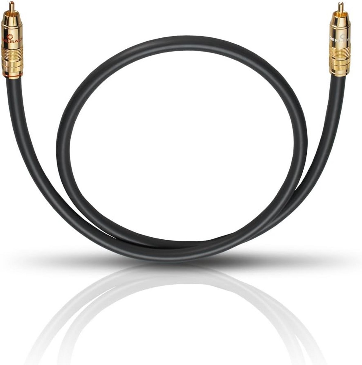 Premium Subwoofer Kabel 1 Meter - Meervoudige Afscherming - RCA naar Tulp - Zilveren Geleider