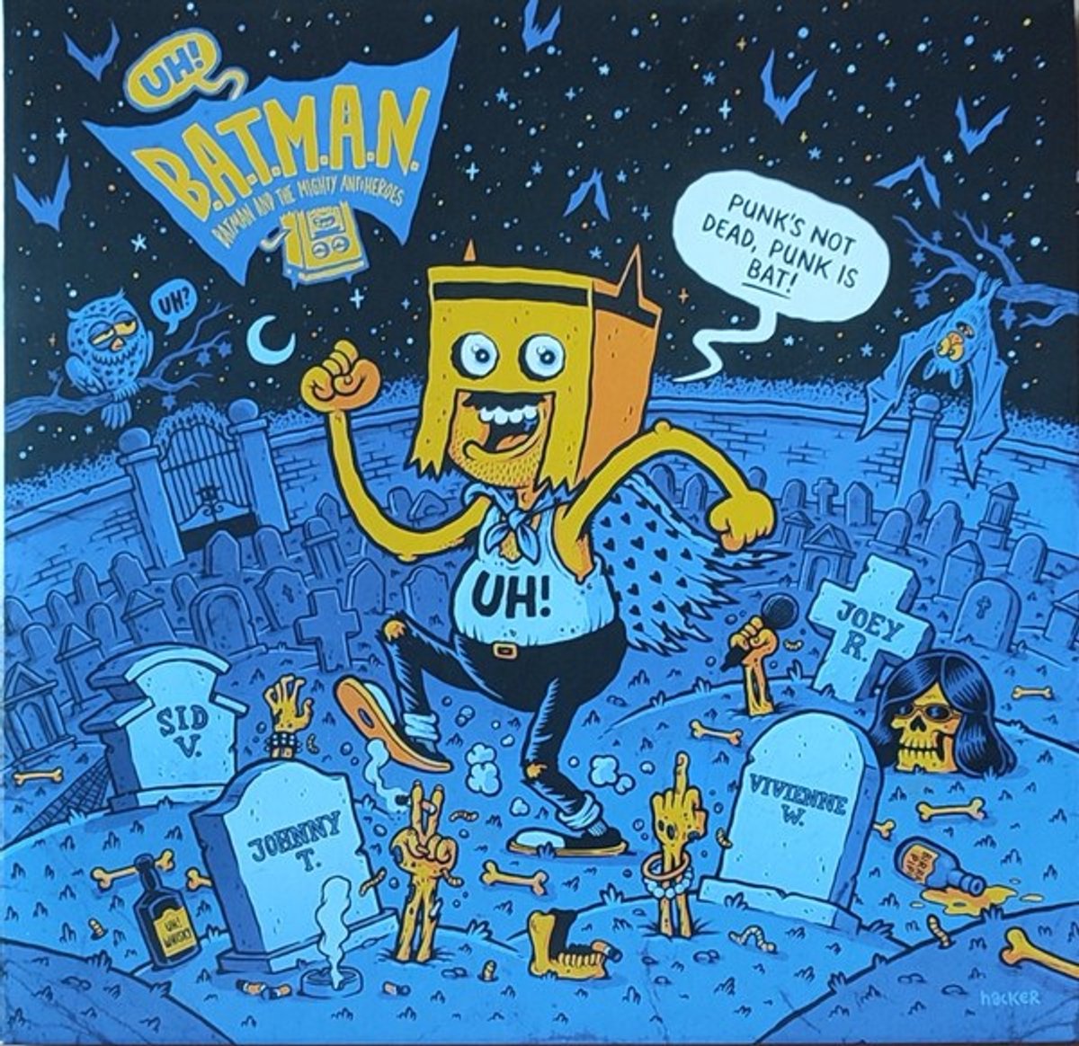 Batman & The Mighty Antiheros - Punk's Not Dead, Punk Is Bat! (10" LP)