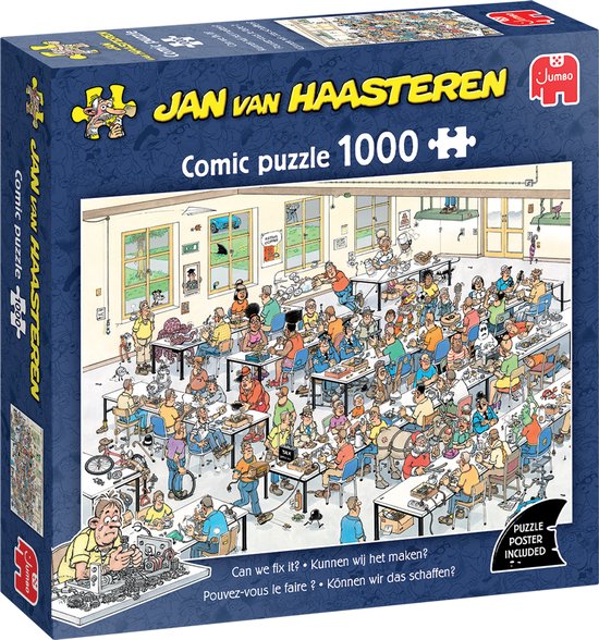 Jan van Haasteren - Kunnen wij het maken? - 1000 stukjes puzzel - Legpuzzel voor volwassenen