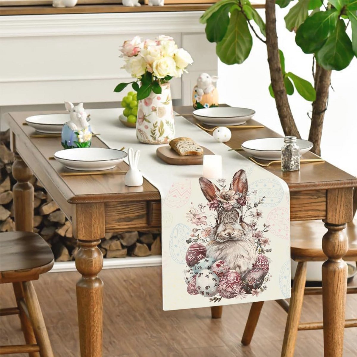 Easter Table Runner - Kleurrijke Tafelloper voor Feestelijke Decoratie
