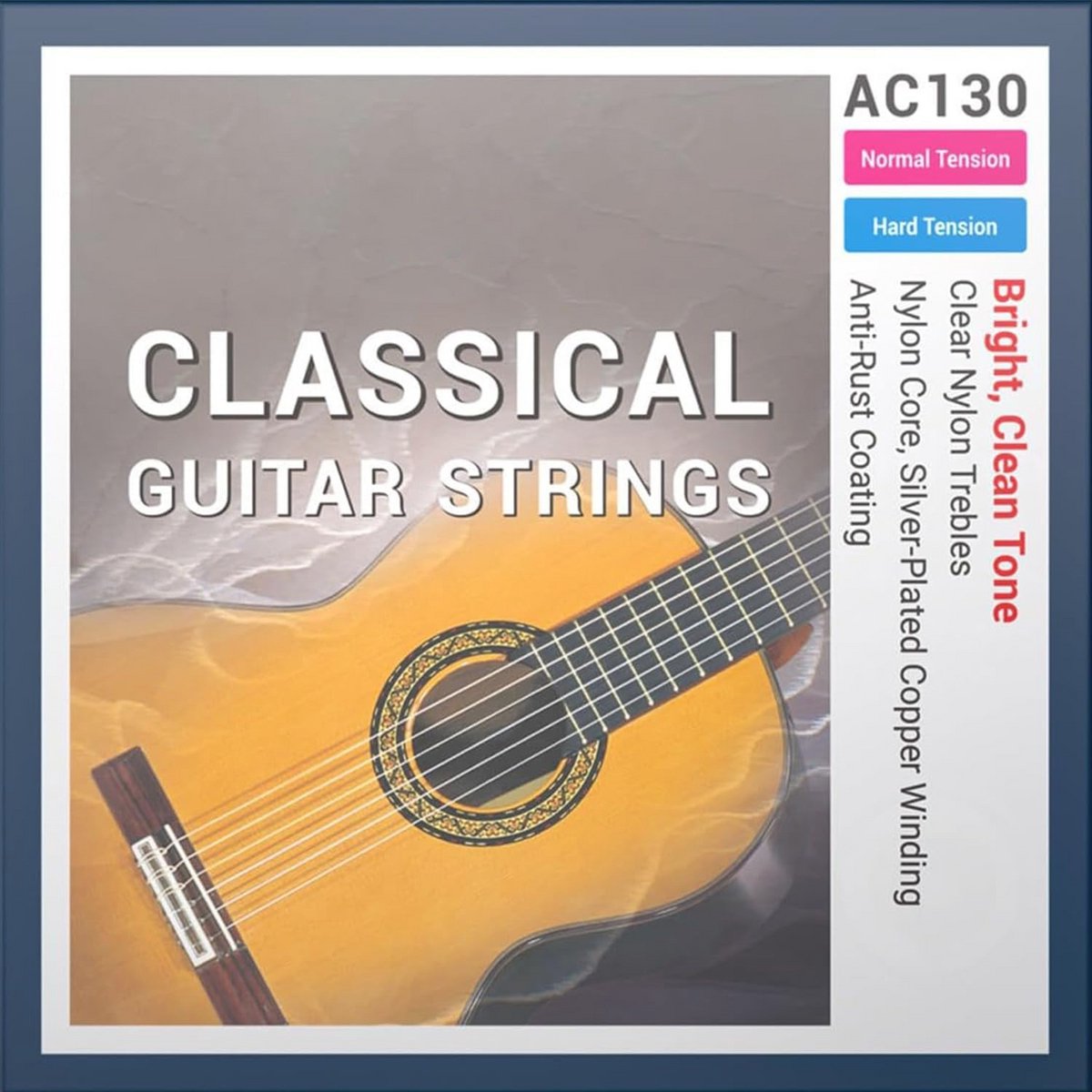 Nylon Gitaar Snaren Set - Normale Spanning 44/28 - 6 Snaren