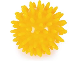 Spikey Massage Bal voor Manuele Therapie - Stressbal voor Trigger Point Behandeling, Myofasciale Ontspanning, en Plantar Fasciitis - 6 cm Geel