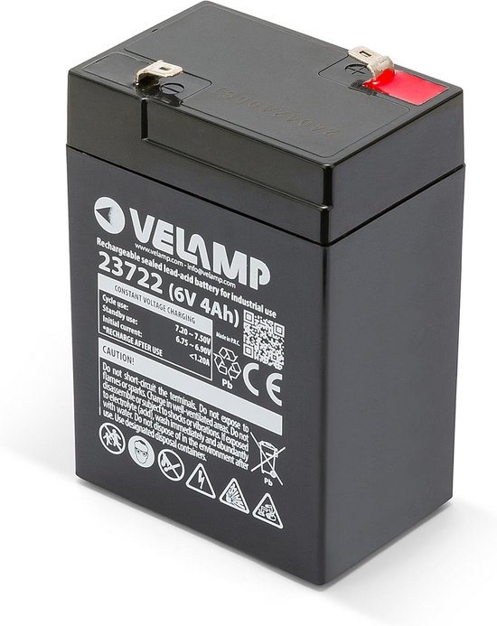 DSK - AGM verzegelde loodaccu met hoge ontlading. 12V en 18Ah. Ideale batterij voor UPS-SAI, systemen van