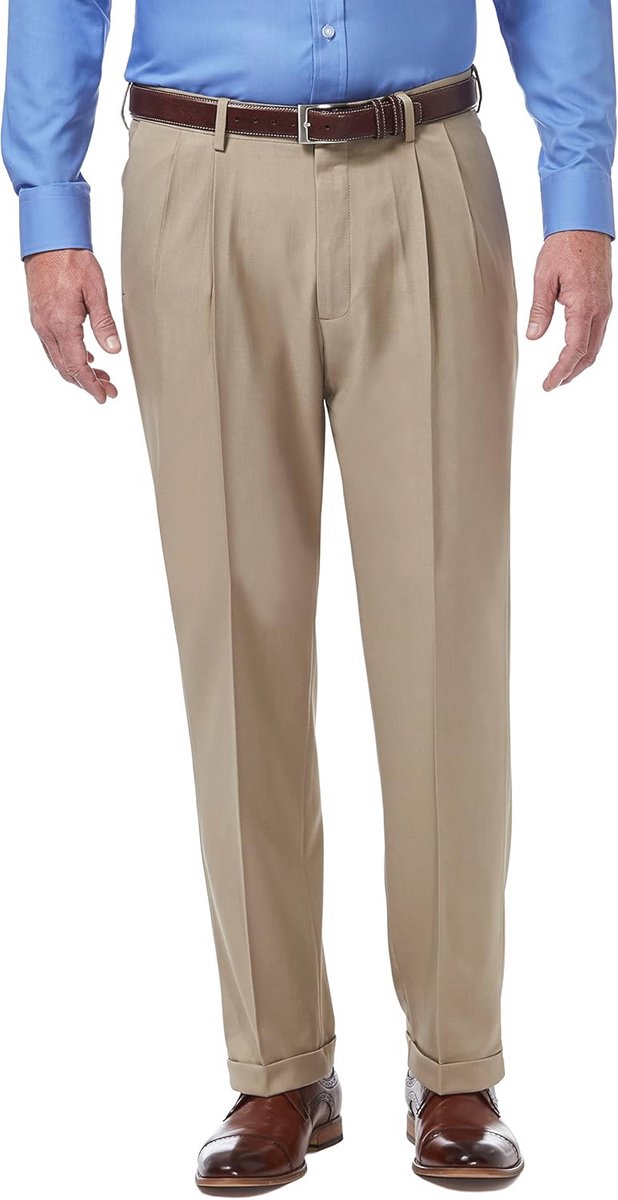 Klassieke herenbroek met extra stretch en kreukvrije stof