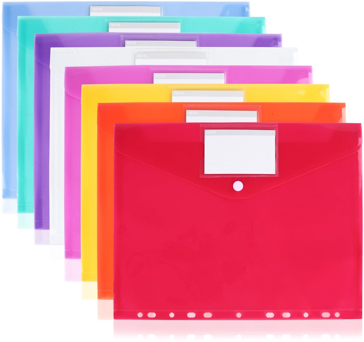 IMPERATORIS® Documentenmap - Envelopmap Organizer - Zakelijke Aktetas en Portfolio Organizer voor Notepad, Telefoon en Kaarten - Ideaal voor Thuis, School en Kantoor - 8 Stuks